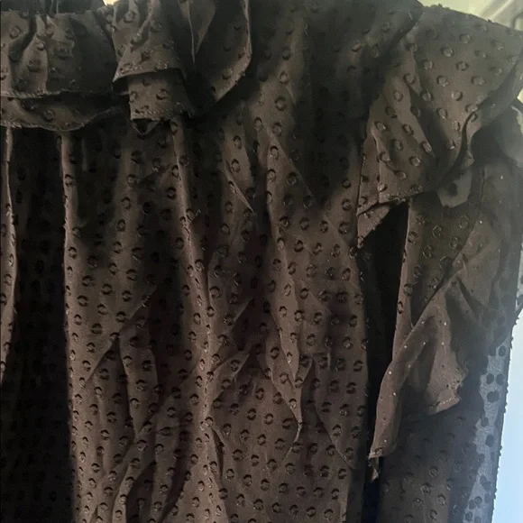 Zimmermann Black Ruffled Blouse